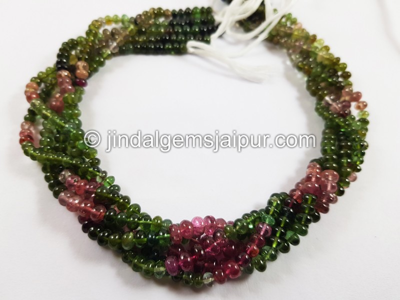 Tourmaline Smooth Roundelle Beads